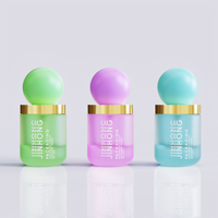 Botol Kaca Kosong 30ml untuk Krim Foundation, Serum Cair, Lotion Perawatan Kulit dengan Tutup Bola