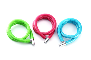 <span class=keywords><strong>Accesorios</strong></span> <span class=keywords><strong>para</strong></span> Bicicletas y Motocicletas, Candado de Seguridad con Cabeza de Hierro, Resistente al Agua y <span class=keywords><strong>Antirrobo</strong></span>, con Tubo de Cuero Colorido - Product Image 2