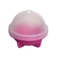 Moule à glaçons sphériques en silicone de 2,5 pouces, certifié CIQ, écologique, résistant au congélateur, de qualité professionnelle, couleurs personnalisées pour les traiteurs