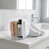 Kit de nettoyage de chaussures blanches, nettoyant puissant pour baskets, élimine les taches de saleté pour les chaussures de sport en toile et en cuir