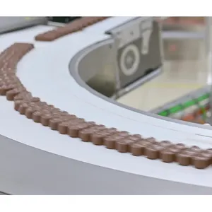 Automatic Chocolate Enrobing Line Wafer Chocolate Machine Tempering Coating And Enrobing Machine