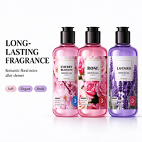 Gel Douche Moussant Floral Hydratant et Rafraîchissant pour Femmes avec Parfum Durable