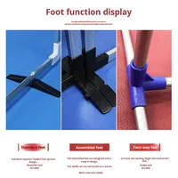Prix direct usine – Support de pare-balles de tennis de table professionnel 200x70 cm avec pieds, détachable, pour usage intérieur