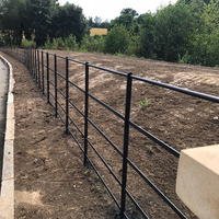 Barandilla de Jardín de Acero Plano Fácil de Instalar, Valla Económica de Estilo Británico, Valla Decorativa para Propiedades