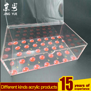 Factory Custom Eco-Friendly Recyclable UV Printed <b>Clear</b> PMMA for Modern Luxury Acrylic Cosmetic Jar Display Case - Product Image 4