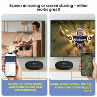 Dispositif de mise en miroir d'écran sans fil pour la diffusion en direct des matchs de football sur téléphone et TV HD 5G double bande, modes portrait/landscape