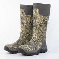 Bottes de pluie en caoutchouc imperméables et isolées thermiquement pour hommes, antidérapantes, en néoprène