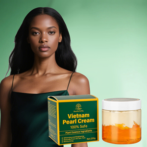 Crème éclaircissante vietnamienne personnalisée avec logo OEM, crème double couleur à base de perles, éliminateur de taches brunes, crème éclaircissante instantanée pour le corps - Product Image 1