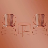 Chaises de loisirs d'extérieur en métal minimalistes modernes - Durables et empilables pour hôtel, jardin, balcon et terrasse