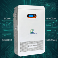 Batterie de stockage d'énergie domestique JFT-PRO-I 48V100AH-3 LiFePO4 48V 100Ah 4.8kWh LiFePO4 murale avec LCD BMS CAN RS485 pour hors réseau