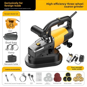 Nueva máquina pulidora de paredes de tres ruedas portátil para desbaste de superficies, masilla y hormigón, con motor para desbaste de suelos. - Product Image 6