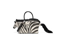 Cross-Border Temu Specialize Niche Design Fashion Zebra Sacs à main Unique Color-Blocking Style Single Shoulder Casual Tote Open
