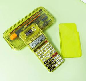 Boîte à crayons personnalisée avec calculatrice, calculatrice scientifique électronique, fabricant de trousses à crayons avec calculatrice, spéciale étudiants - Product Image 4