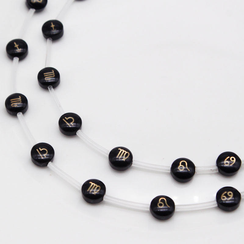 Round-Black Glass beads