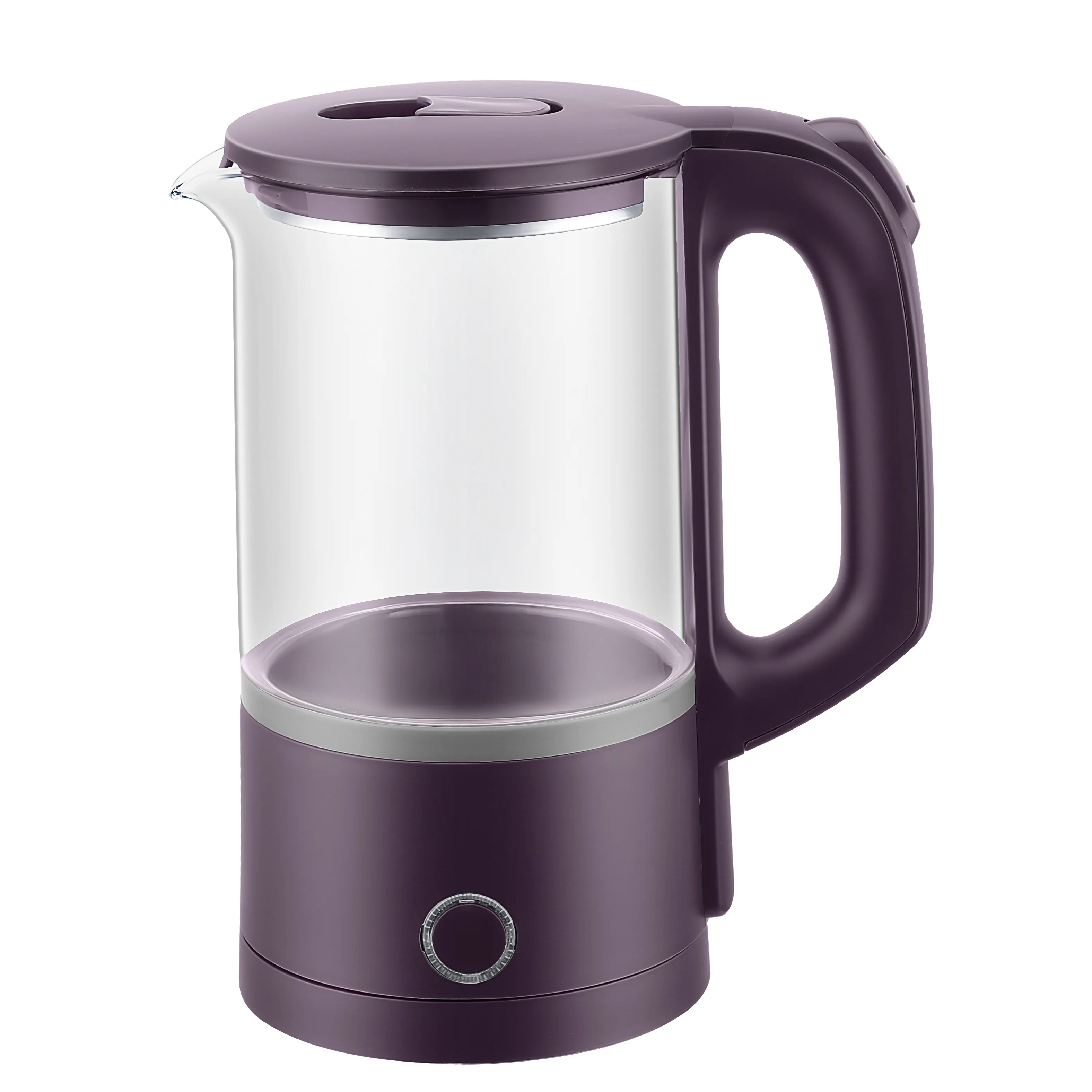 Pequeños electrodomésticos 1.5L jarra de té de agua portátil inteligente hervidor de vidrio eléctrico de viaje