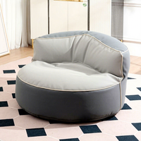 Canapé paresseux VISI, nouveau style français rétro, luxe léger, demi-lune, couleur contrastée, imperméable, résistant à l'usure, une place