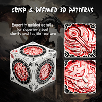 Cube de dés hexagonal Push Spinner pour jeux du mdn Prix de gros Chimera Mind Flayer Design Unique D & D Collector's Set