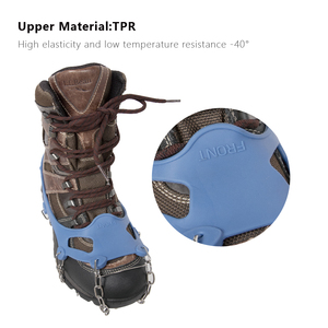 XATP Outdoor 12 Teeth <b>Ice</b> Snow Cleat <b>Grips</b> Spikes Crampons Silicone Anti-skid Crampons - Product Image 3