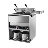 Friteuse électrique à induction en acier inoxydable de haute qualité In-Smart, commerciale et industrielle, avec un grand réservoir de 12 à 80 L, 4,5 à 9 kW, pour la friture de frites