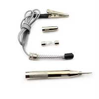 Interface métallique en cuivre nickelé DC 6V-24V sonde lumière Systemcar stylo de Test circuit électrique testeur de tension stylo de diagnostic