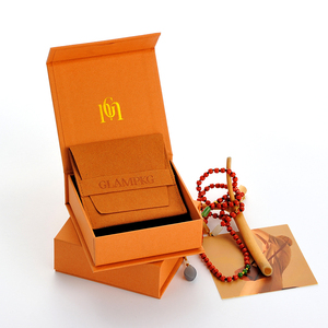 Caja de Embalaje para Joyería India GLAMPKG, Cajas de Regalo Magnéticas con Inserto de Espuma y Bolsa para Collar - Product Image 3
