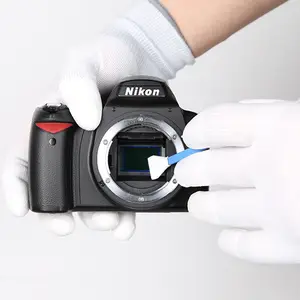Disposable Anti-static protective white mitten for camera cleaning