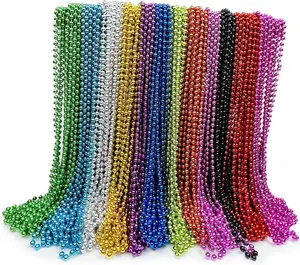 Cheaper Mardi Gras Carnival Beads Necklaces Assortment for Flapper Party Wedding Bridal Shower Birthday Tea Party Decorations Pa