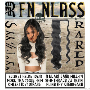Vente en gros 24 pouces 100g Elegance Extension <span class=keywords><strong>de</strong></span> cheveux synthétiques Long Fluffy Body Wave Wrap <span class=keywords><strong>Queue</strong></span> <span class=keywords><strong>de</strong></span> <span class=keywords><strong>cheval</strong></span> en fibre haute température - Product Image 2