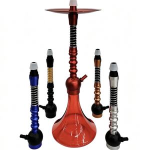 Moderno Set de Cachimba de Aleación de Aluminio con Acabado Espejo, Kit para Fumar Shisha con Manguera y Cazoleta, Ideal para Bares y Regalos - Product Image 1