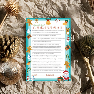 การ์ดเกมกิจกรรมวันขอบคุณพระเจ้าเทศกาลภาพยนตร์วันหยุดและเพลงสำหรับกลุ่มสำนักงานผู้ใหญ่ - Product Image 6