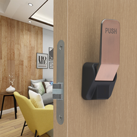 Serrure de porte moderne intérieure à pousser et à tirer avec design silencieux pour chambres et appartements