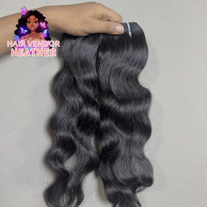 <span class=keywords><strong>SL</strong></span> all'ingrosso capelli umani crudi capelli ricci capelli ricci capelli ricci leggeri Yaki crespi di capelli crudi vietnamiti - Product Image 3