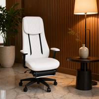 Silla de Oficina Ergonómica Eléctrica Reclinable con Masajeador, Silla de Escritorio Portátil para Computadora, Estación de Trabajo Corporal para Oficina en Casa