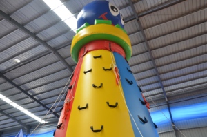 Jeux d'<span class=keywords><strong>escalade</strong></span> gonflables extérieurs commerciaux personnalisés résistant à l'eau coupe-vent amusant loisirs pour parc de trampoline - Product Image 5