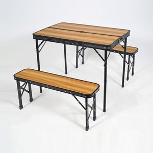 Modern Portable Stainless Steel Folding Dining <b>Table</b> for Courtyard Hotel & Warehouse - Product Image 5