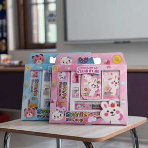 Juego <span class=keywords><strong>de</strong></span> Reglas y Borradores Coloridos y Divertidos para Niños, Venta al por Mayor <span class=keywords><strong>de</strong></span> Fábrica, Material Escolar para Niños, Logotipo OEM Personalizado, Suministro al por Mayor - Product Image 4