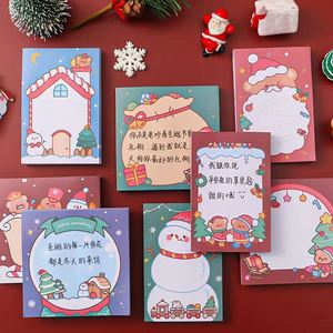 Cartoon Christmas <b>Memo</b> <b>Pads</b> Self-Adhesive Various Colors Festive Design Learning Office Supplies for Record <b>Memos</b> Plans Gift - Product Image 6