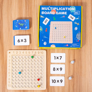 Multiplication Arithmétique Enseignement Logarithmique En Gros Challenge Jeu <span class=keywords><strong>Math</strong></span>ématiques Préscolaire Apprentissage Jouet Planche De Multiplication En Bois - Product Image 1