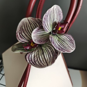 Silicone 3D bướm phong lan đầu trang trí đám cưới bán buôn hoa nhân tạo phalaenopsis cánh hoa - Product Image 2