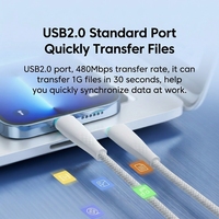 Nuevo Cable de Datos USB-C a USB-C de Carga Rápida, Material Ecológico TPE, para Teléfonos 8-14, Carga Rápida PD de 20W