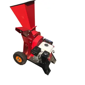 Tea garden seedling diesel crushing machine, tree branches and leaves crushing video, mobile wood chipper grinder