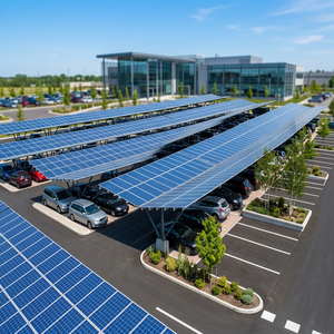 Sistema de Montaje para Paneles Solares en Estacionamientos, Acero PRIME, Instalación Rápida, Estructura de Soporte para Techo Galvanizado en Caliente PR-CPS9726-456 - Product Image 3