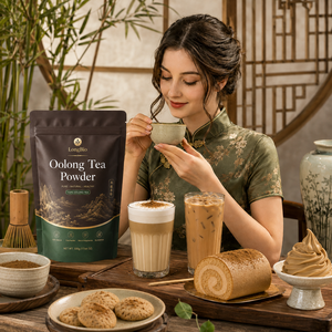 LongBio Poudre de thé <span class=keywords><strong>Oolong</strong></span> instantané en vrac, extrait lyophilisé soluble dans l'eau pour le thé au lait, les boissons, la pâtisserie, les confiseries et la formulation alimentaire - Product Image 2