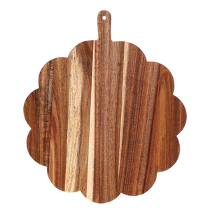 Planches à découper en bois d'acacia festonné <span class=keywords><strong>pour</strong></span> le pain, la viande, les fruits, les fromages – Fournitures de boucher - Product Image 1