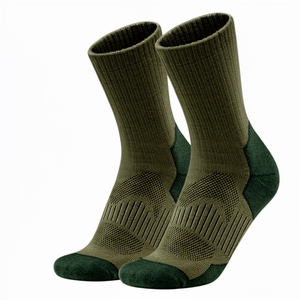 Newest Custom Logo Digital Printing Knitted Adult Merino Wool Moisture Wicking Control Warm Crew Winter Outdoor Sport Socks - Product Image 1