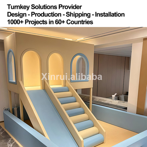 Diseño de estructura de acero duradero Equipo de patio interior para niños con áreas de juego suaves y áreas de diseño temático - Product Image 5