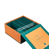 Boîte magnétique Caja Alineadores en carton rigide de conception personnalisée, boîte de papier pour plateau dentaire avec aligneur de dents en 24 étapes avec poche