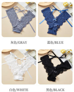 <span class=keywords><strong>Y</strong></span> patrón femenino cintura baja encaje caliente Sexy Tangas Panty para mujer - Product Image 4