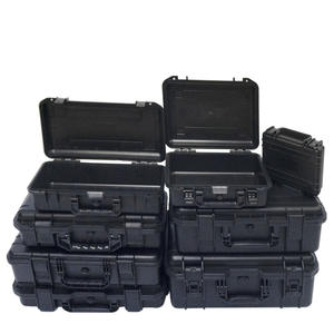 Casing Keras Peralatan Tahan Lama IP65 Hijau Militer dengan Kotak Plastik Busa Roda untuk Instrumen - Product Image 1