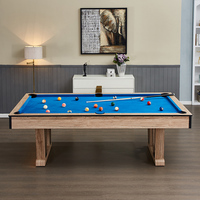 Table de Billard de Luxe Design Incliné 7ft 8ft 9ft, Table de Pool Multifonction d'Intérieur avec Snooker, Ping-pong et Option Salle à Manger TP-9668
